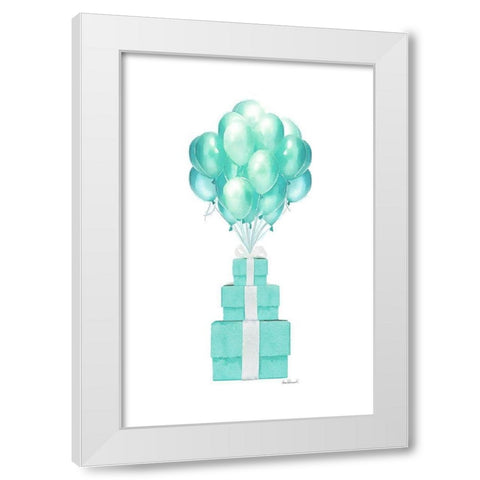 Fly Away White Modern Wood Framed Art Print by Greenwood, Amanda