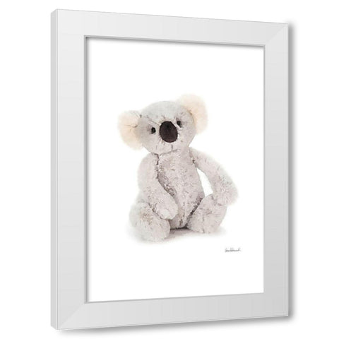 Koala White Modern Wood Framed Art Print by Greenwood, Amanda