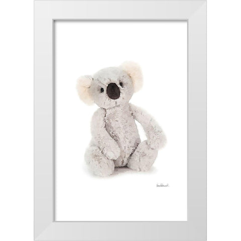 Koala White Modern Wood Framed Art Print by Greenwood, Amanda