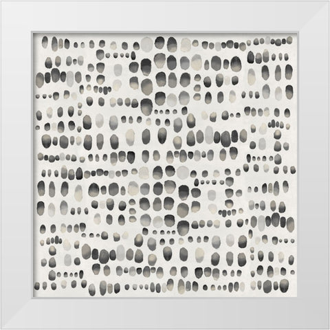 Playful Black and Gray I White Modern Wood Framed Art Print by Perry, Angela