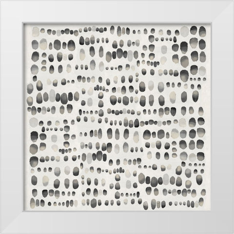 Playful Black and Gray II White Modern Wood Framed Art Print by Perry, Angela