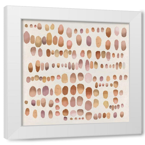Playful Bronze I White Modern Wood Framed Art Print by Perry, Angela