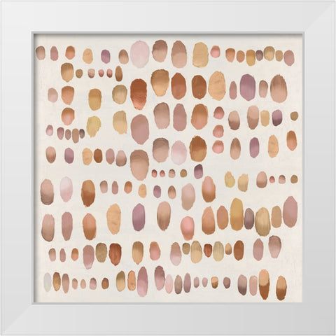Playful Bronze II White Modern Wood Framed Art Print by Perry, Angela