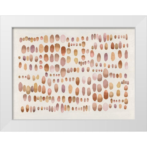 Playful Bronze III White Modern Wood Framed Art Print by Perry, Angela