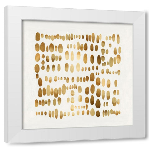 Playful Gold I White Modern Wood Framed Art Print by Perry, Angela