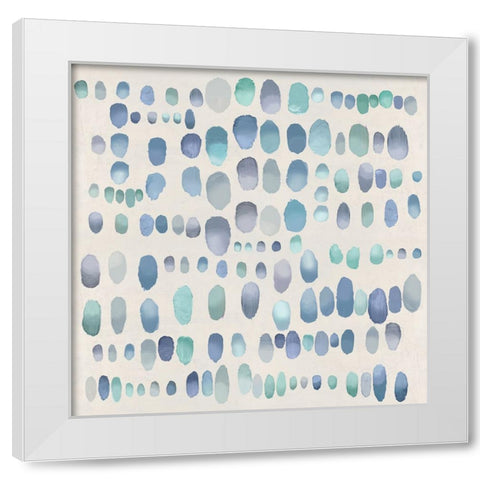 Playful Green and Purple II White Modern Wood Framed Art Print by Perry, Angela