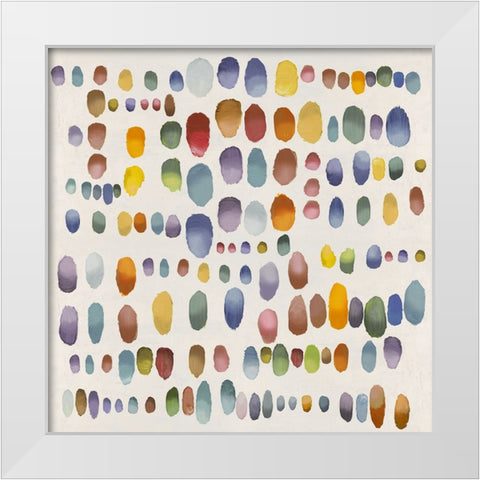 Playful II White Modern Wood Framed Art Print by Perry, Angela