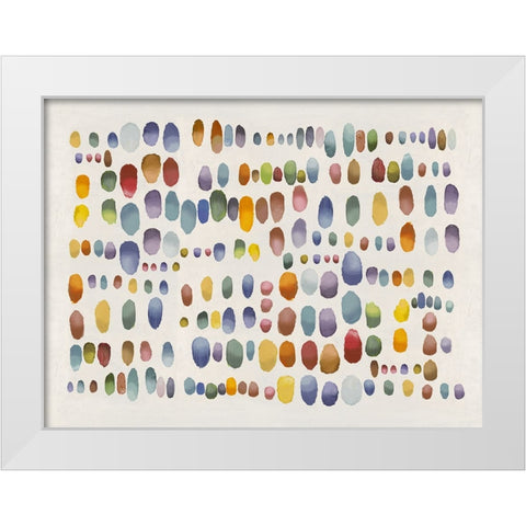 Playful III White Modern Wood Framed Art Print by Perry, Angela