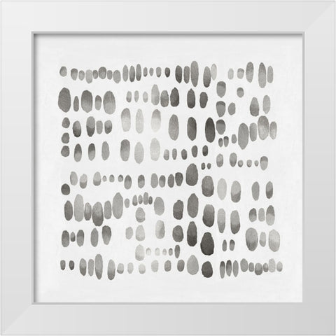 Playful Silver I White Modern Wood Framed Art Print by Perry, Angela