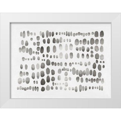 Playful Silver III White Modern Wood Framed Art Print by Perry, Angela
