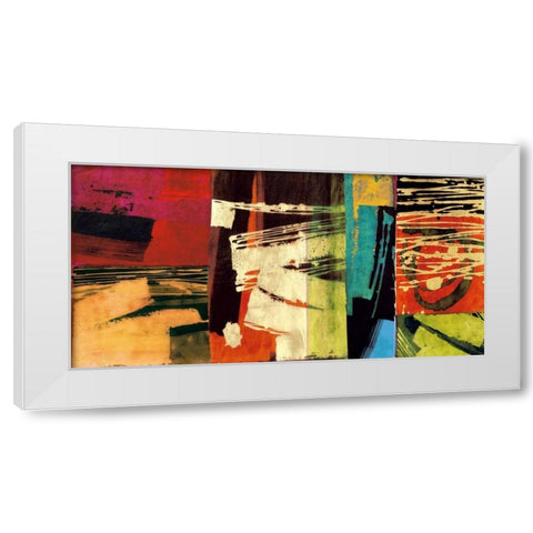 Chromatica White Modern Wood Framed Art Print by James, Andy