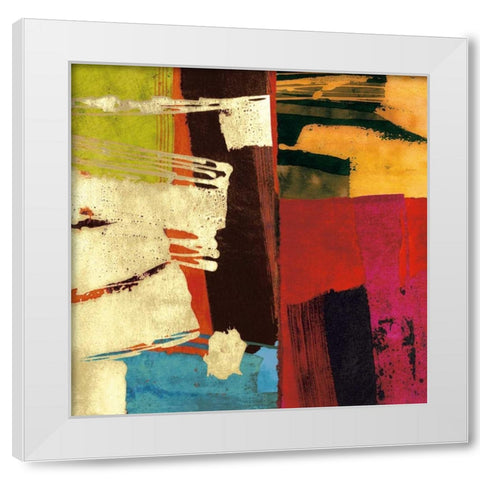 Colors I White Modern Wood Framed Art Print by James, Andy