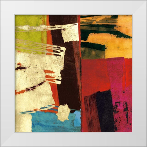 Colors I White Modern Wood Framed Art Print by James, Andy
