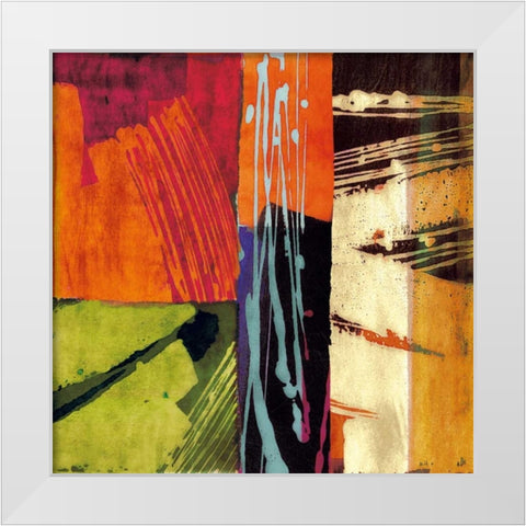 Colors II White Modern Wood Framed Art Print by James, Andy