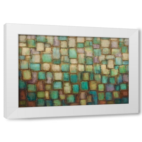 Jewel White Modern Wood Framed Art Print by Perry, Alexandra
