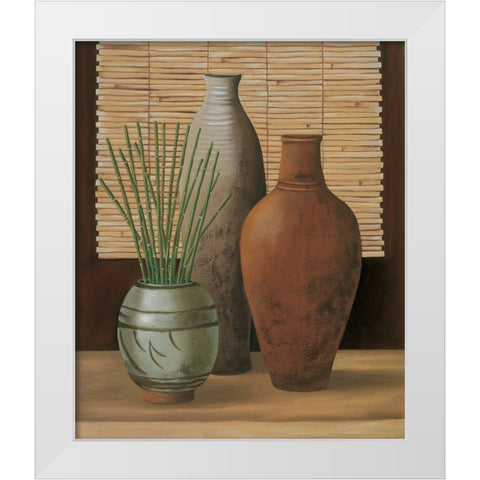 Composizione in interno I White Modern Wood Framed Art Print by Mazo, Andre