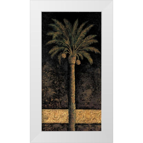 Dusk Palms I White Modern Wood Framed Art Print by Mazo, Andre