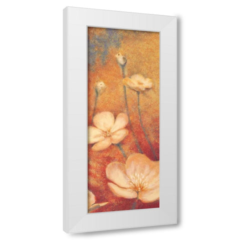 Floral Poetry II White Modern Wood Framed Art Print by Michaels, Anne