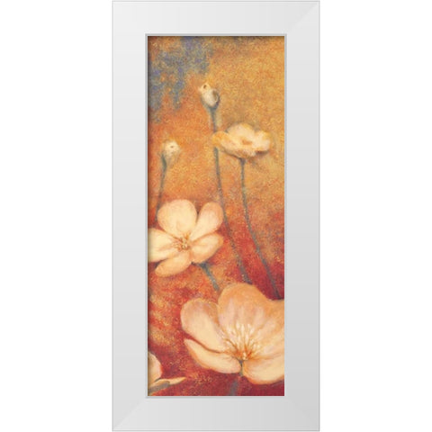 Floral Poetry II White Modern Wood Framed Art Print by Michaels, Anne