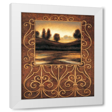 Dawn II White Modern Wood Framed Art Print by Gonzales, Andres