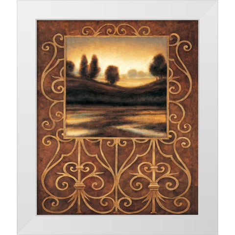 Dawn II White Modern Wood Framed Art Print by Gonzales, Andres