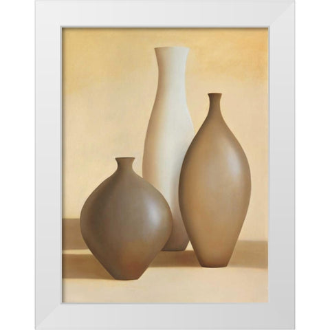 Luminous II White Modern Wood Framed Art Print by Stevens, Arlene