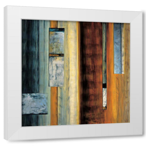 Fascination II White Modern Wood Framed Art Print by Summers, Aaron