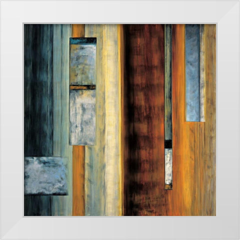 Fascination II White Modern Wood Framed Art Print by Summers, Aaron