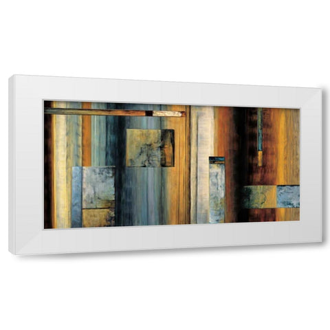 Escapade White Modern Wood Framed Art Print by Summers, Aaron