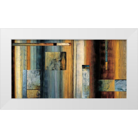Escapade White Modern Wood Framed Art Print by Summers, Aaron
