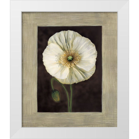 Flora I White Modern Wood Framed Art Print by Trivelli, Andrea