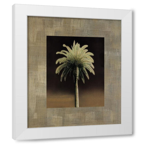 Palmas I White Modern Wood Framed Art Print by Trivelli, Andrea