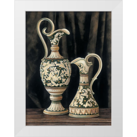 Ceramiche italiane I White Modern Wood Framed Art Print by Trivelli, Andrea