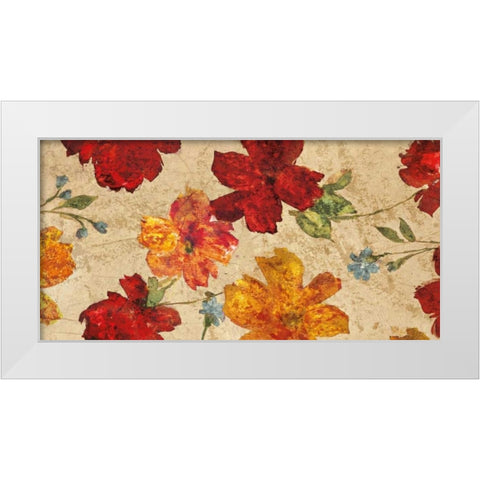 Fleurs du printemps White Modern Wood Framed Art Print by Cleret, Audrey