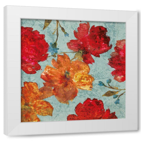 Printemps II White Modern Wood Framed Art Print by Cleret, Audrey