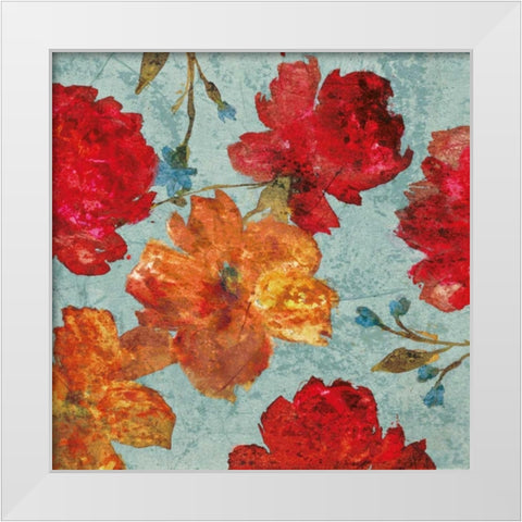 Printemps II White Modern Wood Framed Art Print by Cleret, Audrey