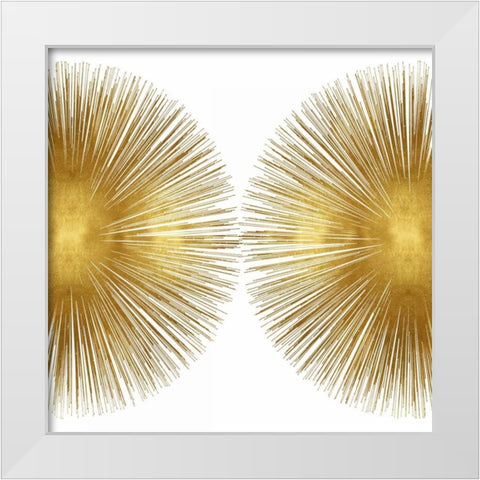 Sunburst II White Modern Wood Framed Art Print by Young, Abby
