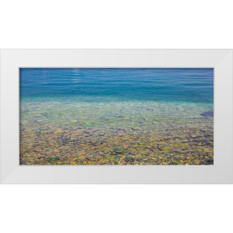 Beach Watercolors I White Modern Wood Framed Art Print by Markoff, Barbara