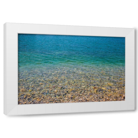 Beach Watercolors II White Modern Wood Framed Art Print by Markoff, Barbara