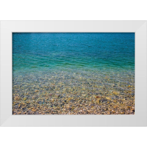 Beach Watercolors II White Modern Wood Framed Art Print by Markoff, Barbara