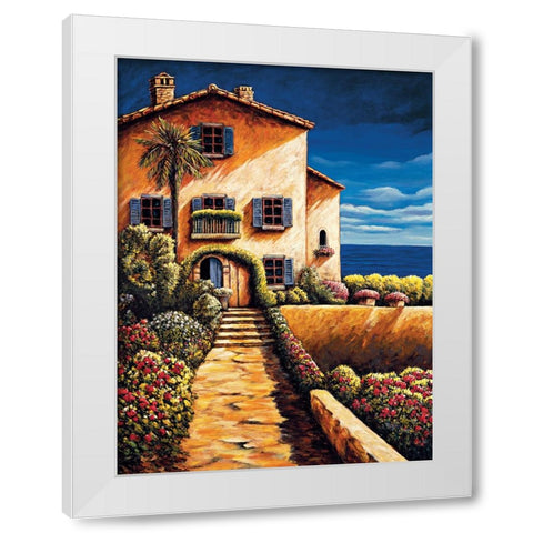 Saint Tropez White Modern Wood Framed Art Print by Francis, Brian