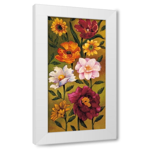 Floral Bouquet II White Modern Wood Framed Art Print by Francis, Brian