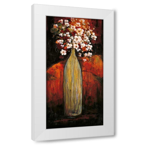 Evening Bouquet II White Modern Wood Framed Art Print by Francis, Brian