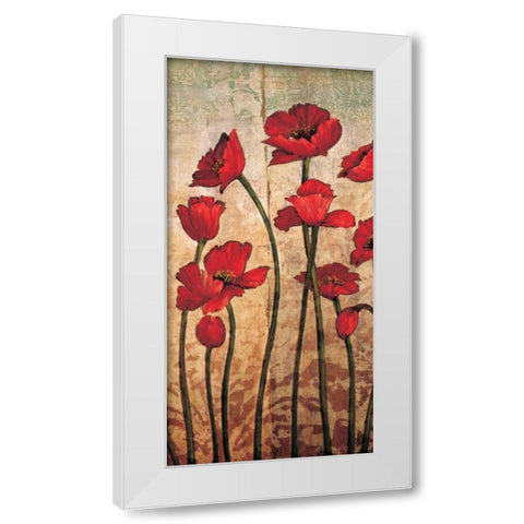 The Gathering I White Modern Wood Framed Art Print by Francis, Brian