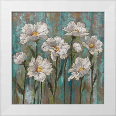 Jennys Garden I White Modern Wood Framed Art Print by Francis, Brian