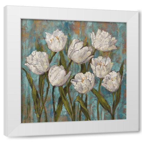 Jennys Garden II White Modern Wood Framed Art Print by Francis, Brian