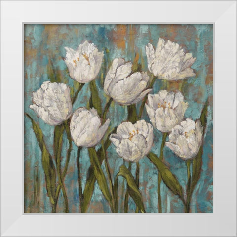 Jennys Garden II White Modern Wood Framed Art Print by Francis, Brian
