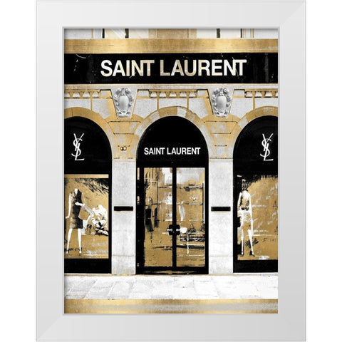 Designer Entrance VII White Modern Wood Framed Art Print by Blake, Madeline