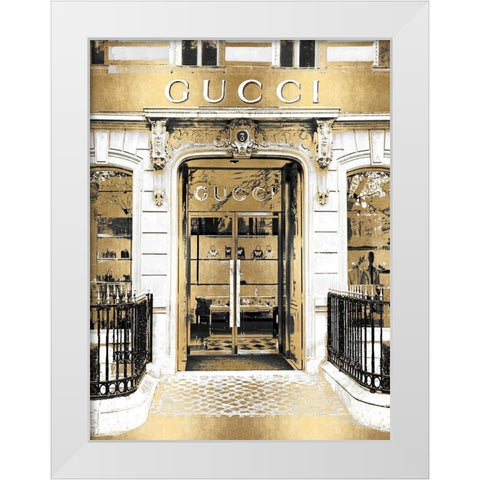 Designer Entrance VIII White Modern Wood Framed Art Print by Blake, Madeline