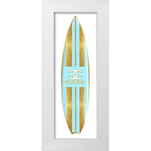 Fashion Surfboard III White Modern Wood Framed Art Print by Blake, Madeline
